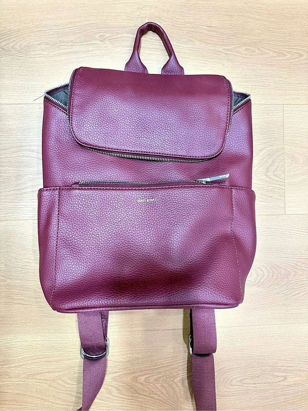 Matt & Nat Brave Backpack Burgundy